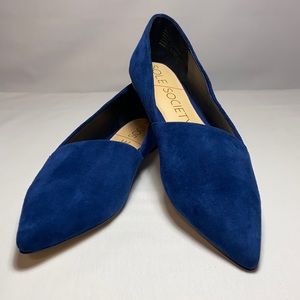 Sole Society Billy Indigo Kid Suede Flats